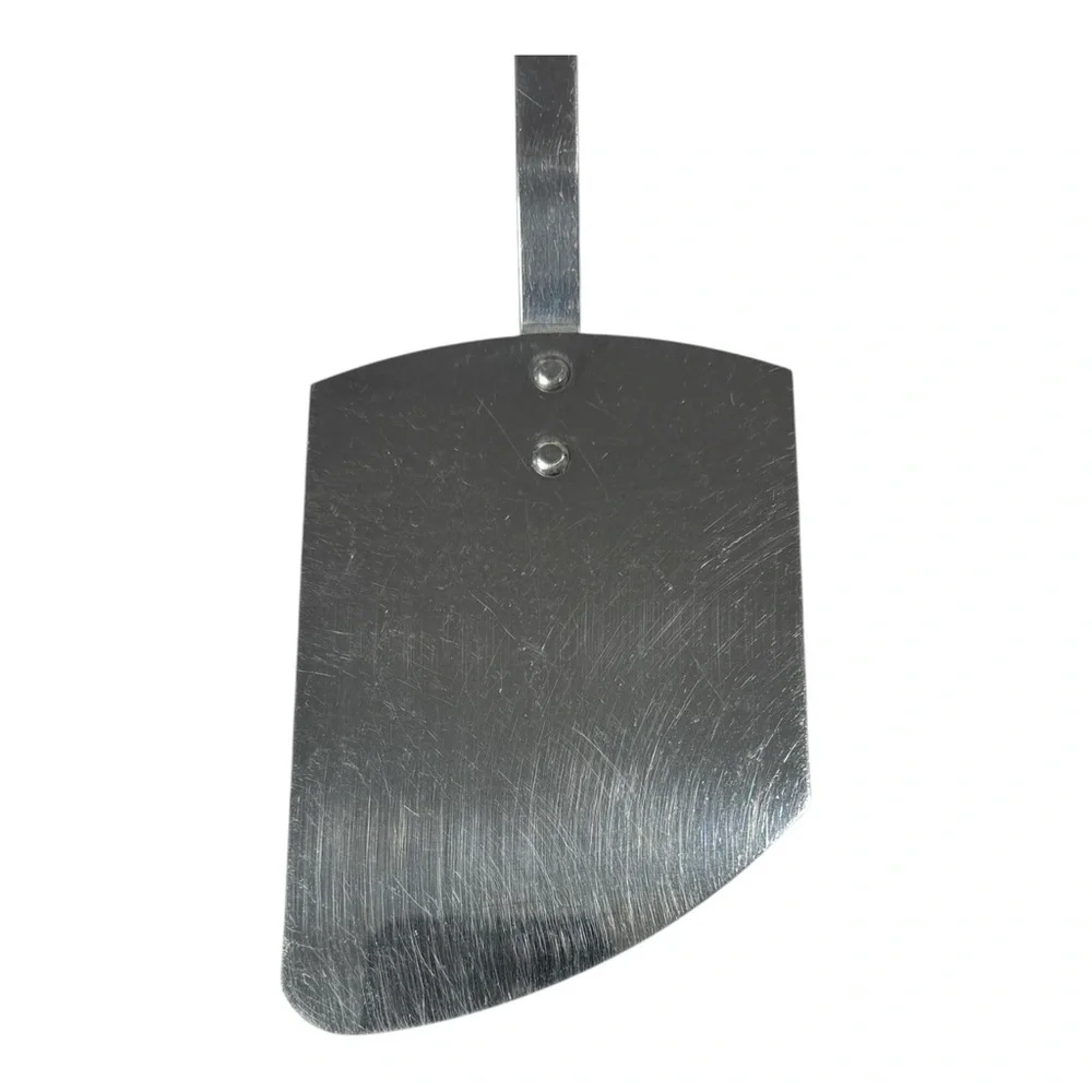 Vintage Angled Stainless Steel Spatula Black Handle Flipper Turner USA